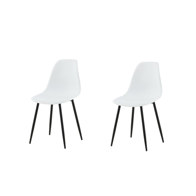 Polar plastiksöögitool 2 tk - mustad jalad / valge plastik