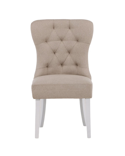 Vista ruokatuoli 2 kpl - valkoinen / beige pellava