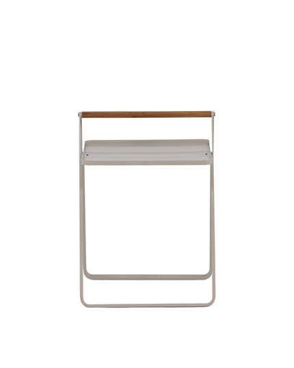 Clarin sivupöytä teräs - beige / suorakaide 40*45*50