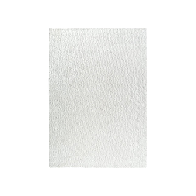 Todd 100 % polyester - 200*290- -rektangulär-vit