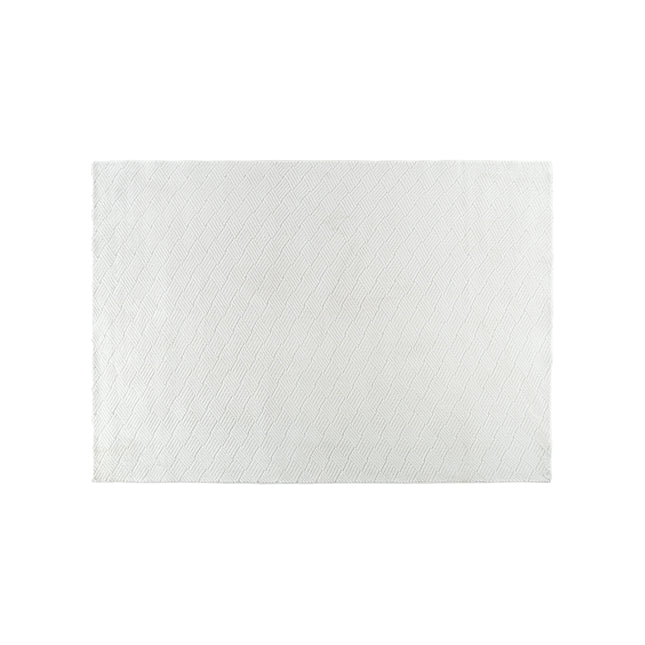 Todd 100 % polyester - 160*230- -rektangulär-vit