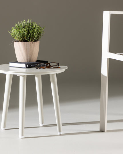 Lina pyöreä sivupöytä ⌀40 cm - Beige