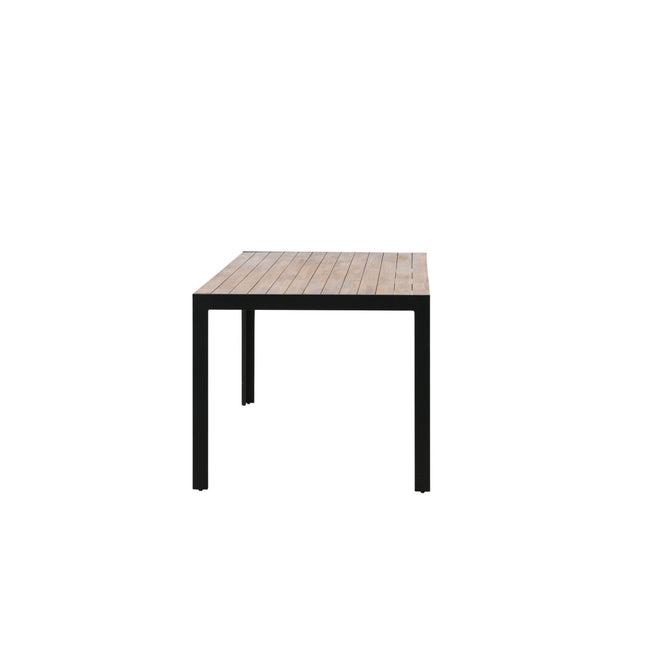 Bois ruokapöytä 205*90cm - mustat jalat / akaasia - KalusteDuo_Huonekaluliike_Ruokapöytä ulkokäyttöön