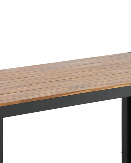 Bois ruokapöytä 205*90cm - mustat jalat / akaasia - KalusteDuo_Huonekaluliike_Ruokapöytä ulkokäyttöön