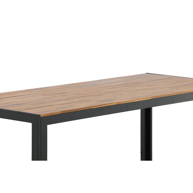 Bois ruokapöytä 205*90cm - mustat jalat / akaasia - KalusteDuo_Huonekaluliike_Ruokapöytä ulkokäyttöön