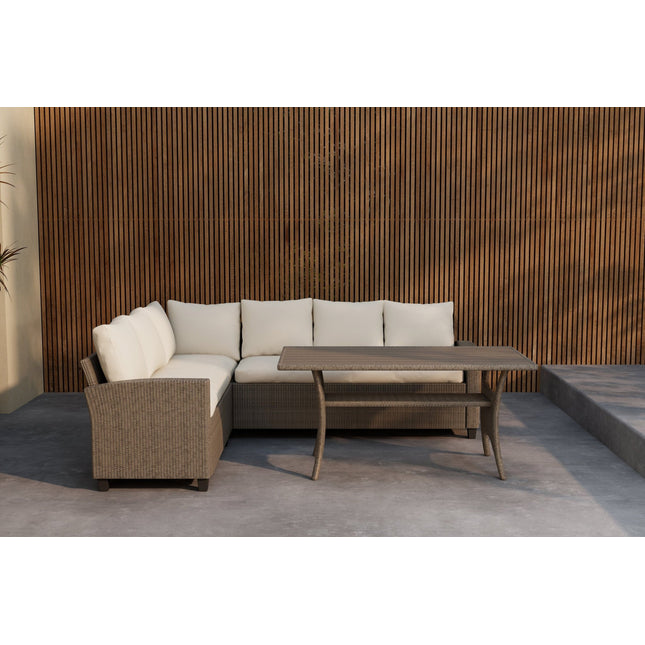 Brentwood kulmasohvaryhmä - beige / beige - KalusteDuo_Huonekaluliike_Oleskeluryhmä ulkokäyttöön