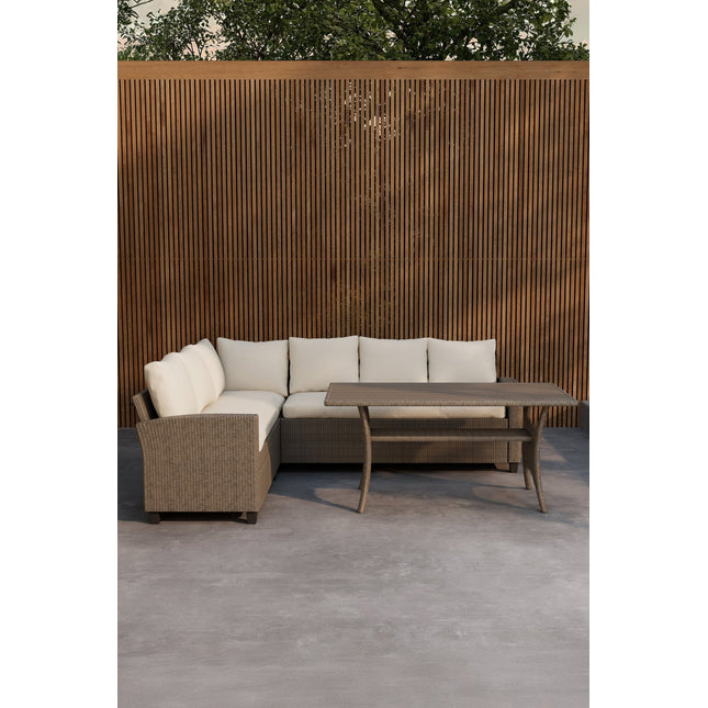 Brentwood kulmasohvaryhmä - beige / beige - KalusteDuo_Huonekaluliike_Oleskeluryhmä ulkokäyttöön