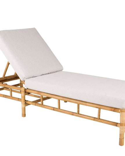 Cane aurinkotuoli - bambu / harmaa pehmuste - KalusteDuo_Huonekaluliike_Aurinkotuoli