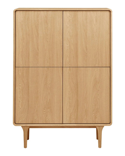 Darwin Kaappi — Tammi, 100 x 40 x 140 cm - KalusteDuo_Huonekaluliike_Kaappi