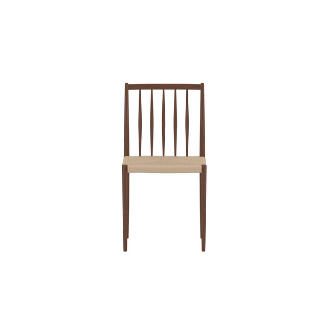 Enes ruokatuoli - 2 kpl - teräs mokka / beige köysi - KalusteDuo_Huonekaluliike_Tuoli