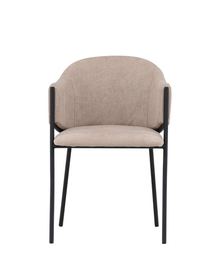 Evelina ruokatuoli 2 kpl - musta / beige - KalusteDuo_Huonekaluliike_Tuoli