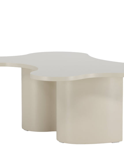 Flow sohvapöytä 120x80x45 cm - MDF ja beige PU-lakkamaalaus - KalusteDuo_Huonekaluliike_Pöytä