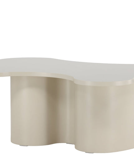 Flow sohvapöytä 120x80x45 cm - MDF ja beige PU-lakkamaalaus - KalusteDuo_Huonekaluliike_Pöytä