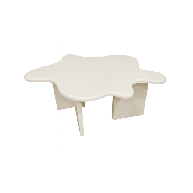 Flower sohvapöytä 115x76x40 cm - MDF beige maalaus FSC 100% - KalusteDuo_Huonekaluliike_Pöytä