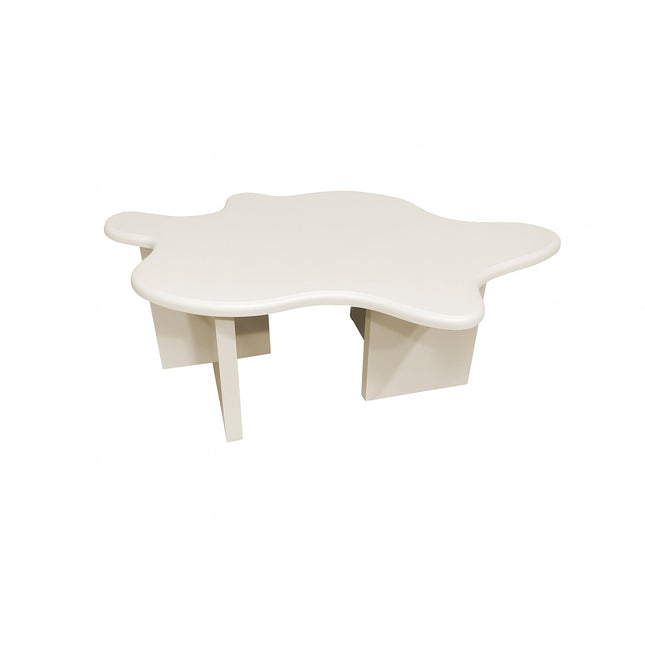 Flower sohvapöytä 115x76x40 cm - MDF beige maalaus FSC 100% - KalusteDuo_Huonekaluliike_Pöytä
