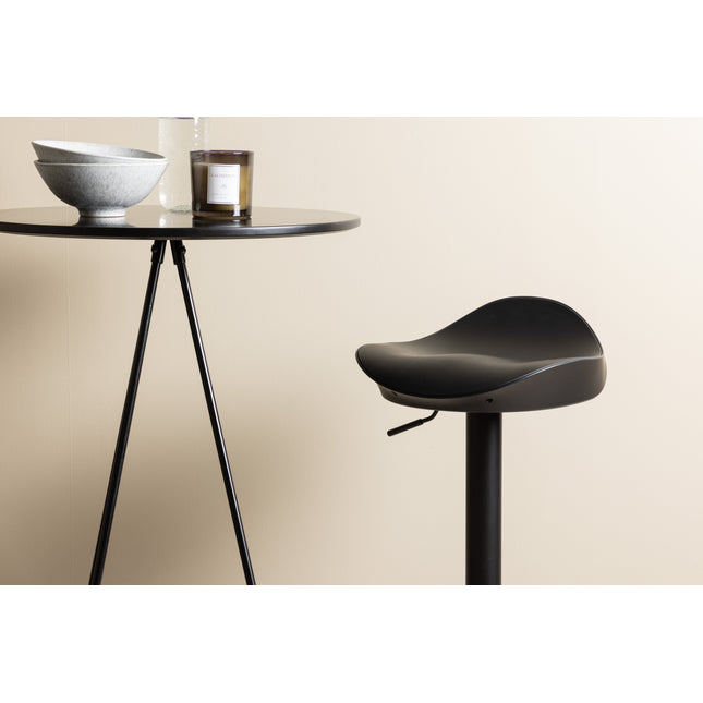 Bistro baarilaud φ60 - must / MDF spooniga +Adesto baaritool - must / matt must ABS