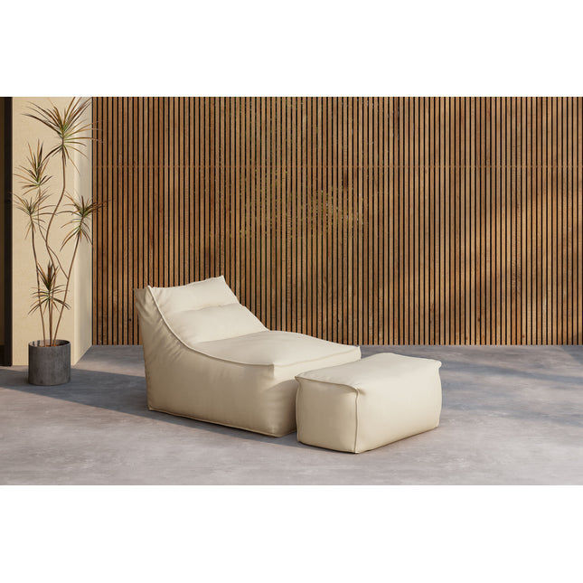 Redang Relaxbag with Ottoman - Beige