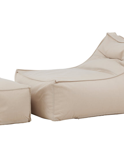 Redang Relaxbag with Ottoman - Beige
