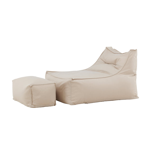 Redang Relaxbag with Ottoman - Beige