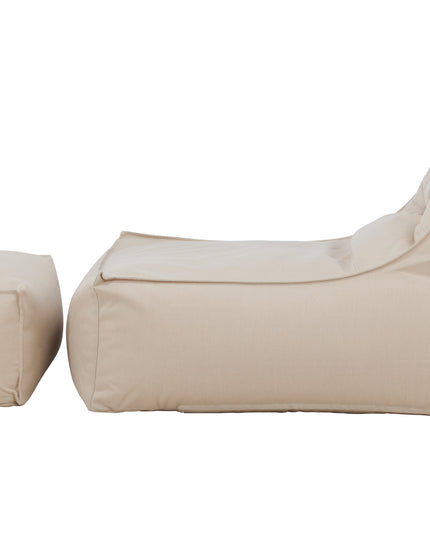 Redang Relaxbag with Ottoman - Beige