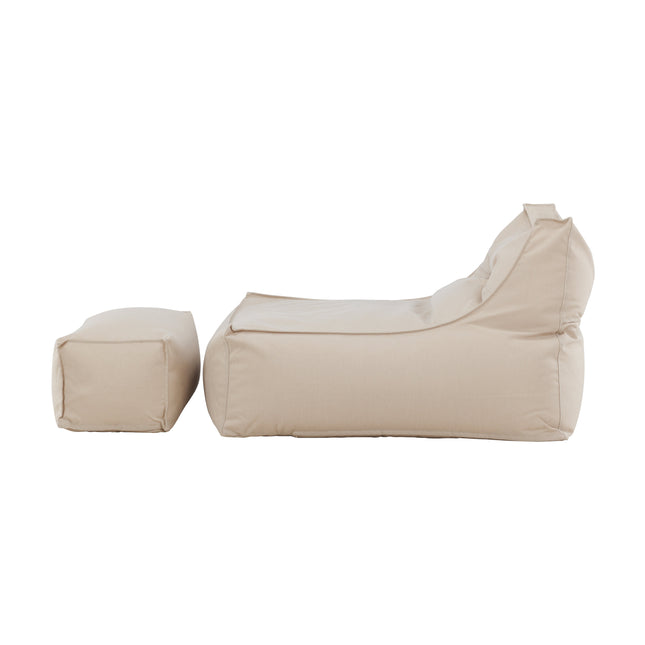 Redang Relaxbag with Ottoman - Beige