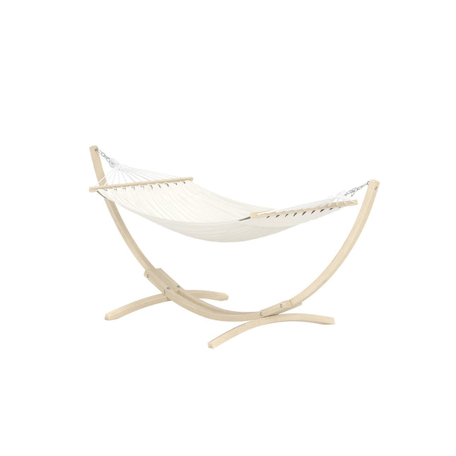 Hedvig riippumatto - valkolakattu / beige - KalusteDuo_Huonekaluliike_Aurinkotuoli