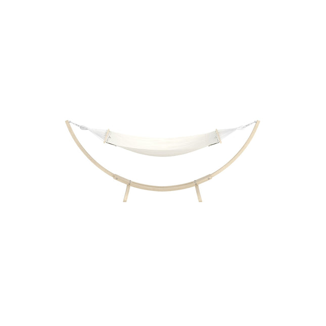 Hedvig riippumatto - valkolakattu / beige - KalusteDuo_Huonekaluliike_Aurinkotuoli
