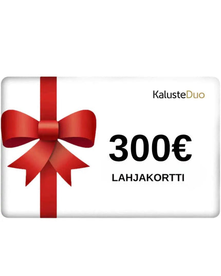 Lahjakortti 300€ - KalusteDuo_Huonekaluliike_lahjakortti