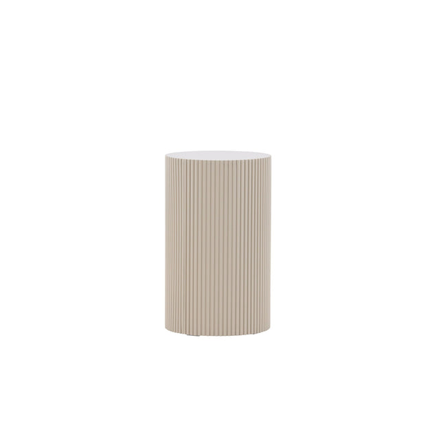 Lenox sivupöytä ⌀30.5 - Beige - KalusteDuo_Huonekaluliike_Pöytä