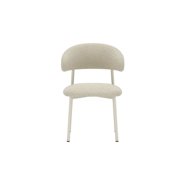 Lillholmen ruokatuoli 2 kpl - beige teräsrunko / beige bouclé-kangas - KalusteDuo_Huonekaluliike_Tuoli