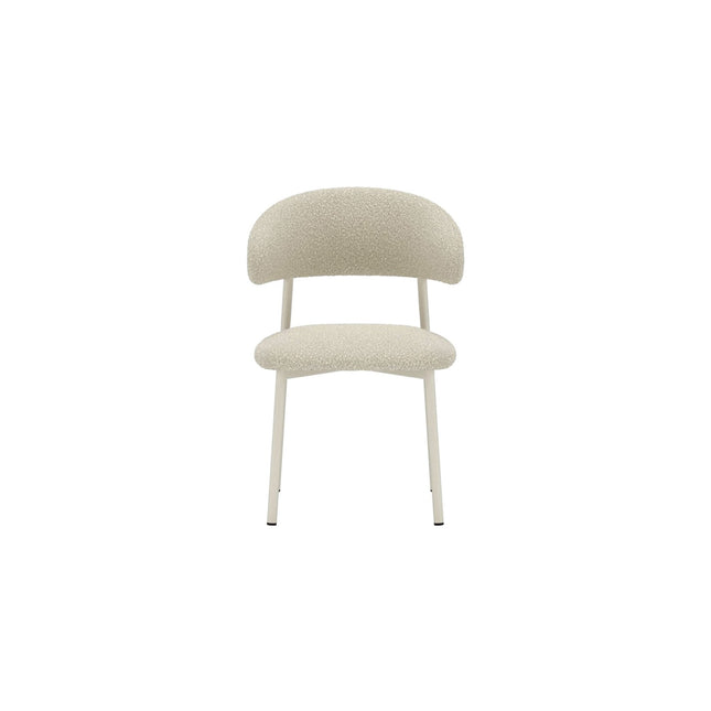 Lillholmen ruokatuoli 2 kpl - beige teräsrunko / beige bouclé-kangas - KalusteDuo_Huonekaluliike_Tuoli