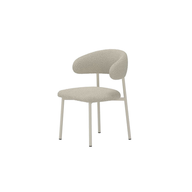 Lillholmen ruokatuoli 2 kpl - beige teräsrunko / beige bouclé-kangas - KalusteDuo_Huonekaluliike_Tuoli
