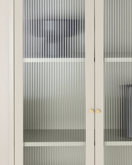 Lima vitriinikaappi - beige - #KalusteDuo_#Huonekaluliike_Vitriini
