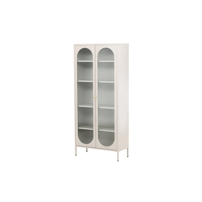 Lima vitriinikaappi - beige - #KalusteDuo_#Huonekaluliike_Vitriini