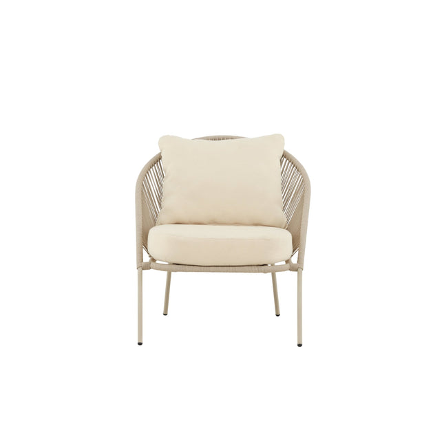 Lindos lepotuoli Beige/Beige - KalusteDuo_Huonekaluliike_Nojatuoli ulkokäyttöön