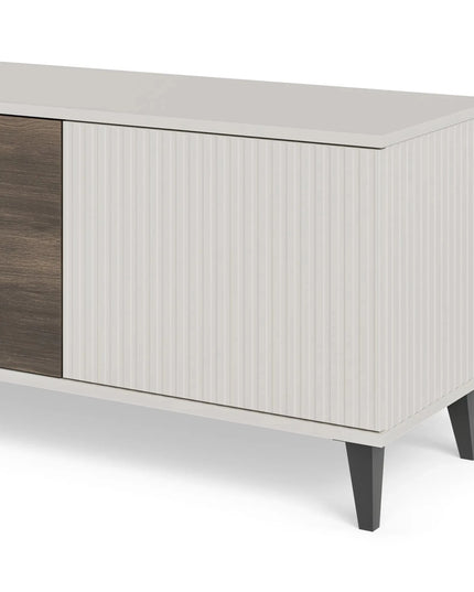 Lumo TV‑taso 200 cm – pähkinä/cashmere - #KalusteDuo_#Huonekaluliike_TV-taso