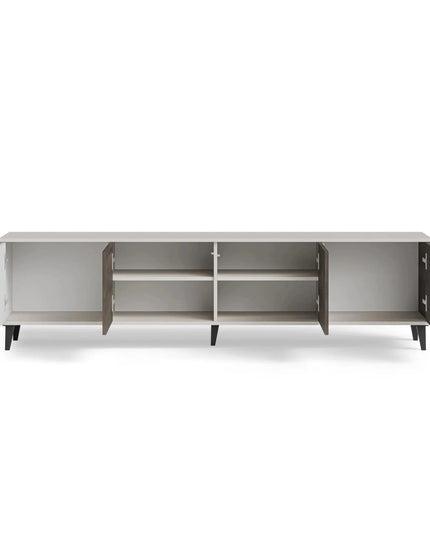Lumo TV‑taso 200 cm – pähkinä/cashmere - #KalusteDuo_#Huonekaluliike_TV-taso