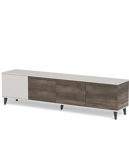 Lumo TV‑taso 200 cm – pähkinä/cashmere - #KalusteDuo_#Huonekaluliike_TV-taso