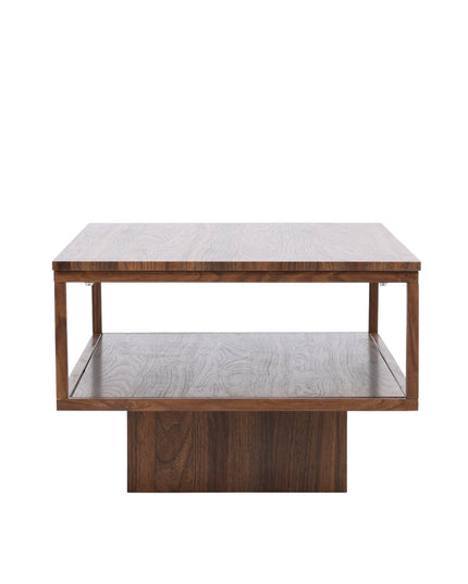 Maglehem sohvapöytä - 130*60*38cm - Teräs pähkinä / MDF pähkinä 3D-paperi - KalusteDuo_Huonekaluliike_Pöytä