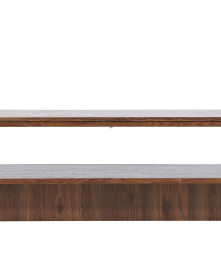 Maglehem sohvapöytä - 130*60*38cm - Teräs pähkinä / MDF pähkinä 3D-paperi - KalusteDuo_Huonekaluliike_Pöytä