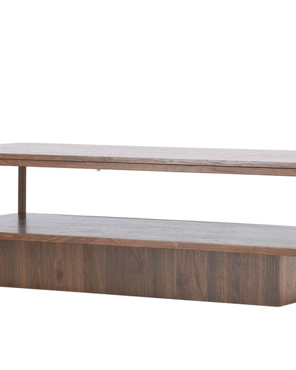 Maglehem sohvapöytä - 130*60*38cm - Teräs pähkinä / MDF pähkinä 3D-paperi - KalusteDuo_Huonekaluliike_Pöytä