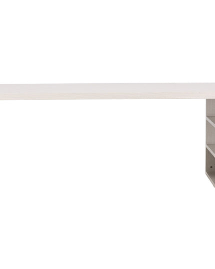 Mika ruokapöytä 110x230 cm - Valkolakattu / Kivenvärinen - KalusteDuo_Huonekaluliike_Ruokapöytä