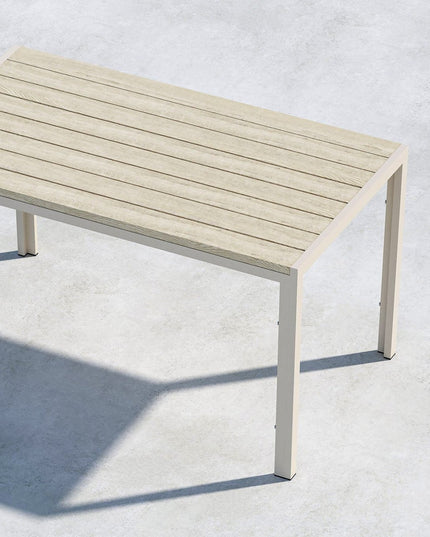 Mirko ruokapöytä 140x80x74 - beige / beige - KalusteDuo_Huonekaluliike_Ruokapöytä ulkokäyttöön