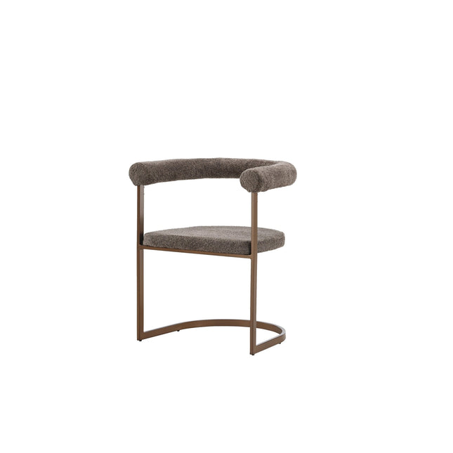 Morning ruokatuoli 2 kpl - Ruskea / Harmaa bouclé - KalusteDuo_Huonekaluliike_Tuoli