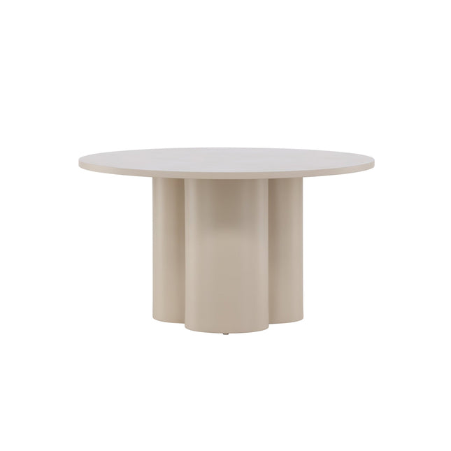 Olivia sohvapöytä ⌀80x45 cm - Beige - KalusteDuo_Huonekaluliike_Pöytä