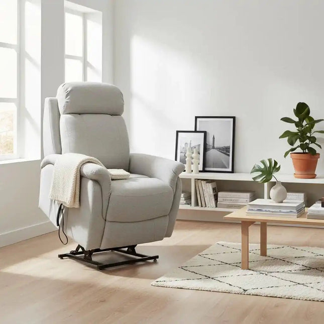 Rubin nostoavusteinen recliner - tuoli beige - KalusteDuo_Huonekaluliike_Nostoavusteinen recliner