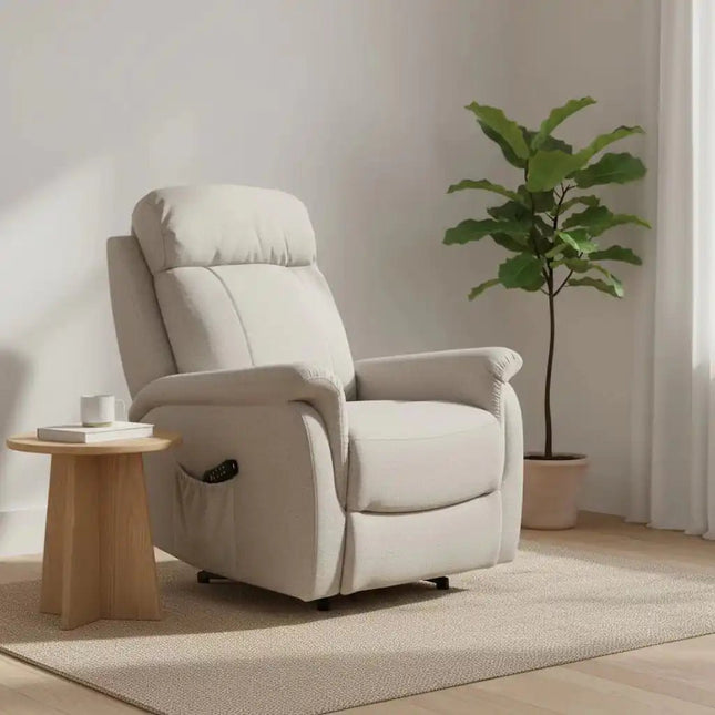 Rubin nostoavusteinen recliner - tuoli beige - KalusteDuo_Huonekaluliike_Nostoavusteinen recliner