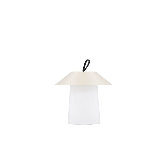 Rubu pöytävalaisin ø24*26cm - beige/valkoinen - KalusteDuo_Huonekaluliike_Valaisin ulkokäyttöön