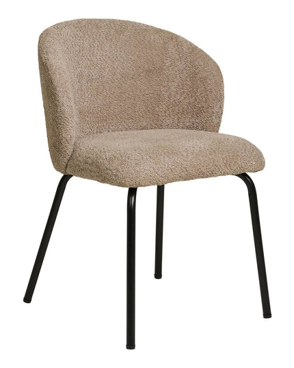 Safira — ruokapöydän tuoli, beige bouclé (House Nordic) - KalusteDuo_Huonekaluliike_ruokapöydän tuoli