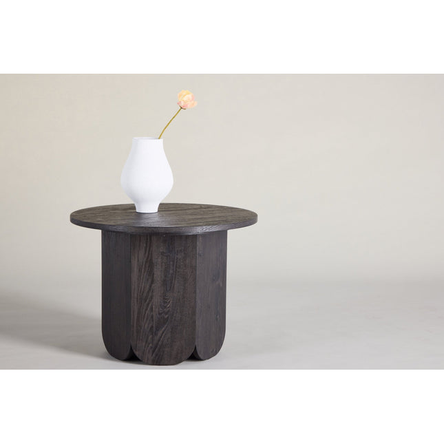Tekla sohvapöytä ø60x45 cm - MDF ja musta 3D-paperi - KalusteDuo_Huonekaluliike_Pöytä